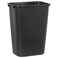 41 1/4 QT BLACK PLASTIC OFFICE
WASTEBASKET 