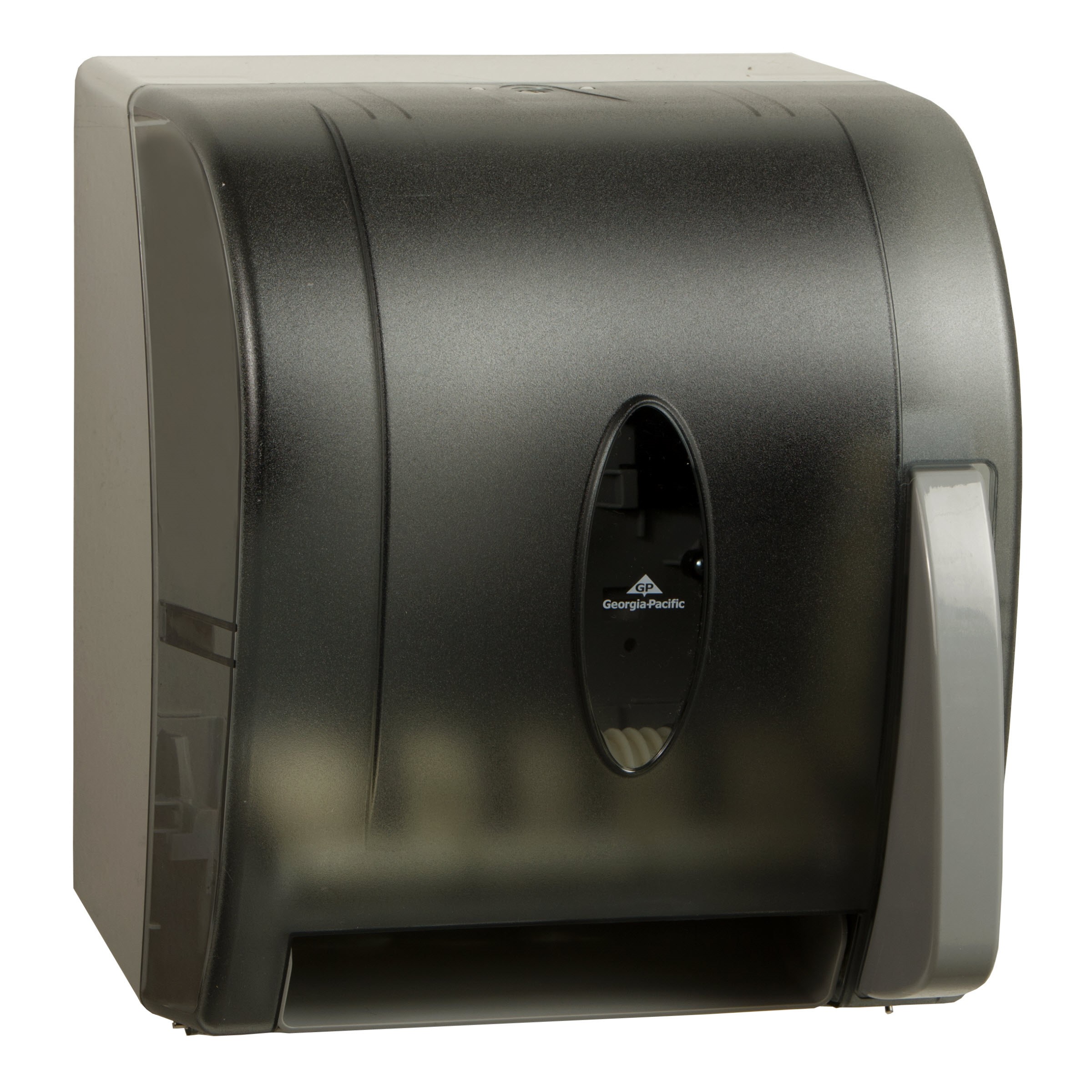 PUSH PADDLE ROLL TOWEL DISPENSER