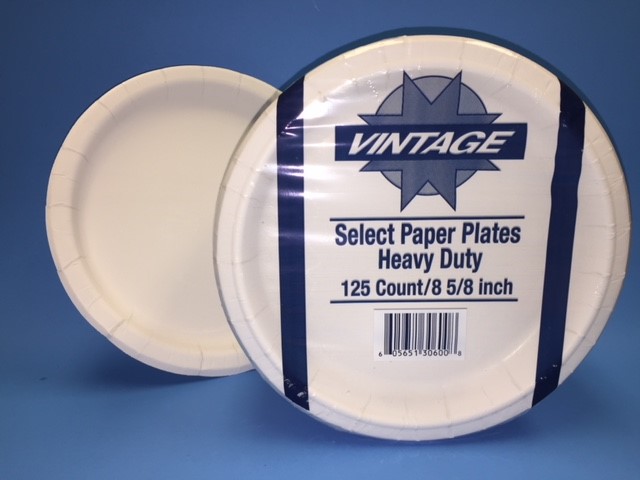 9&quot; WHITE HEAVY DUTY PAPER PLATES