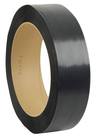 Product PSTRAP300: 48H30 1/2"X 9000' PLASTIC STRAPPING BLACK 16 X 6 CORE