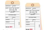 2 Part Carbonless Inventory Tags 