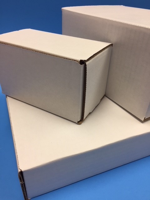 3&quot;-6&quot; White Corrugated Mailers 